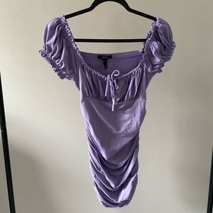 Purple tight spring dress